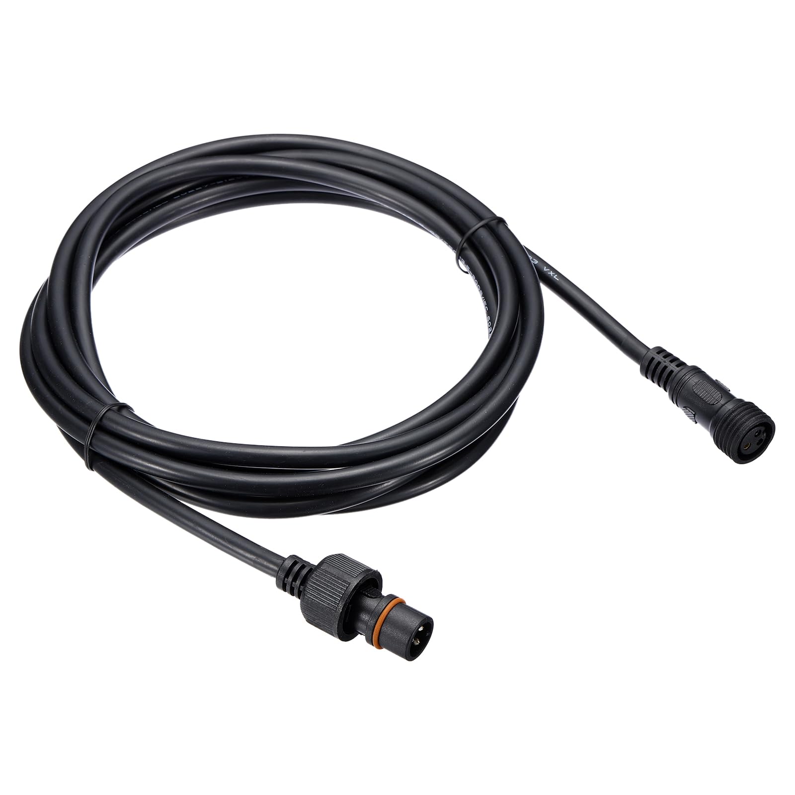 PATIKIL 9.84Ft 3 Pin Extension Cable Wire, 18AWG Waterproof IP67 Connector with Male and Female at Both Ends for LED Strips, Black