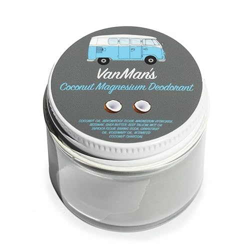Vanman's - Desodorante de coco y magnesio para pieles sensibles (2 onzas), eliminador de olores de axilas, desodorante de axilas con protección disponible en Yaxa Colombia