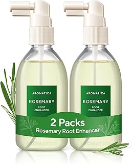 AROMATICA Root Enhancer (2 Packs) Rosemary Water Spray for Hair Growth – Korean Hair Care Oil for Scalp Detox – Flaky & Itchy & Dry Scalp Treatment – Free from Sulfate, Silicone, and Paraben (3.38oz)