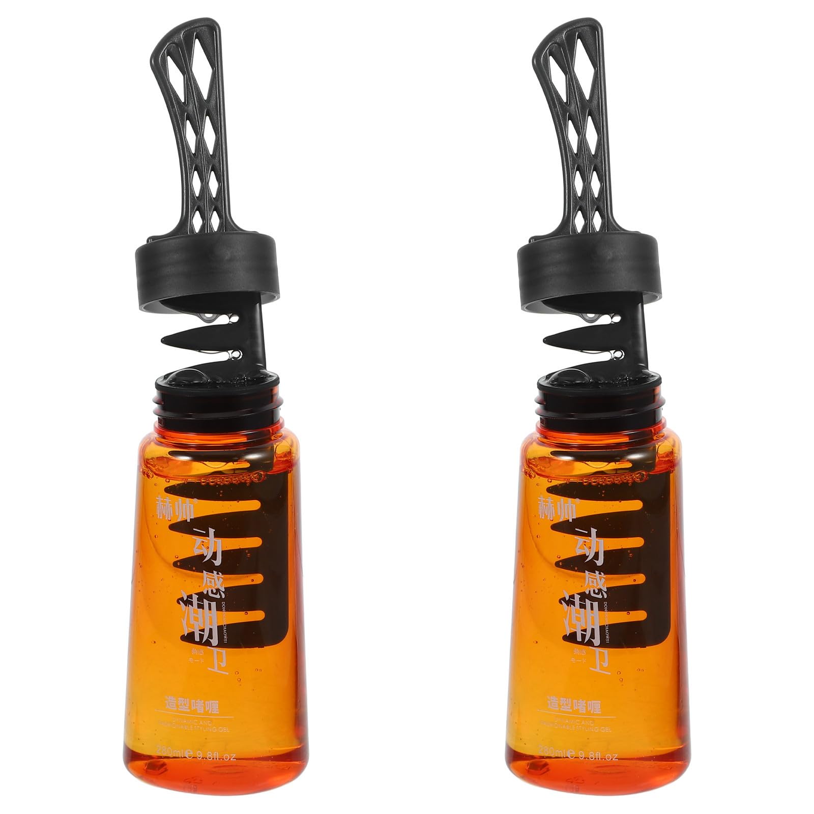 Haarstyling Gel und Einfaches Styling 2 Stück mit Breitem Kunststoffkamm für Männer und Schneller Trocknung Feuchtigkeitsspendend für Täglichen Gebrauch zu Hause