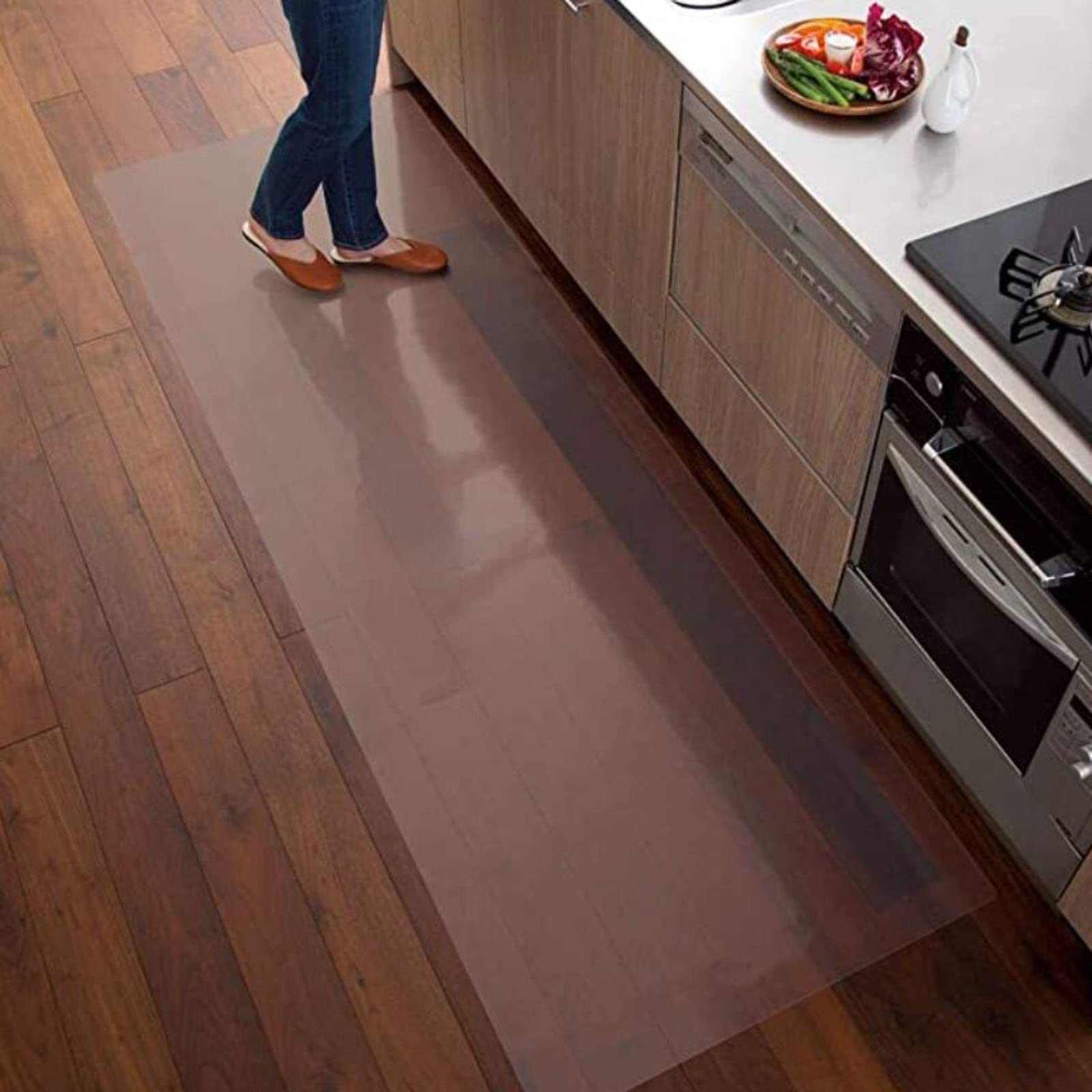 Tapis en plastique durable étanche pour éviter les taches d'eau sur bois dur