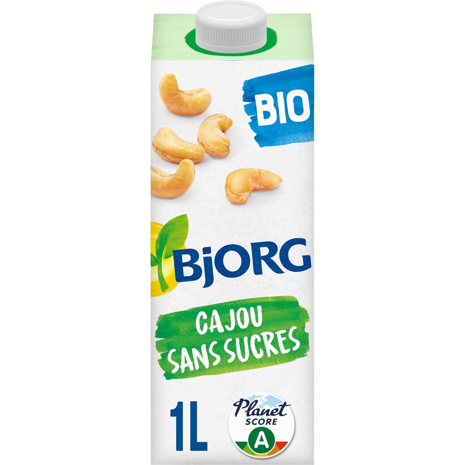 BJJORG – Boisson Végétale Bio Cajou, Onctuosité Naturelle et Saveur Douce (Brique 1L) - Lot de 4 - vendu par Lot
