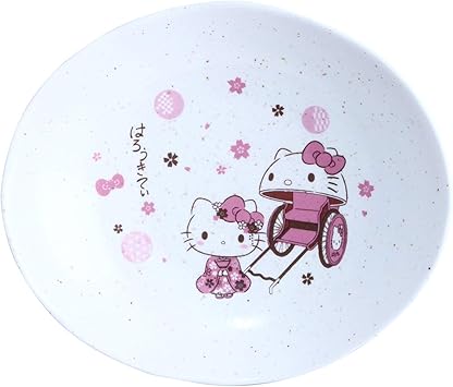 Amazon Co Jp サンリオ Sanrio ハローキティ はろうきてぃ和食器 楕円皿 さくら 日本製 ホーム キッチン