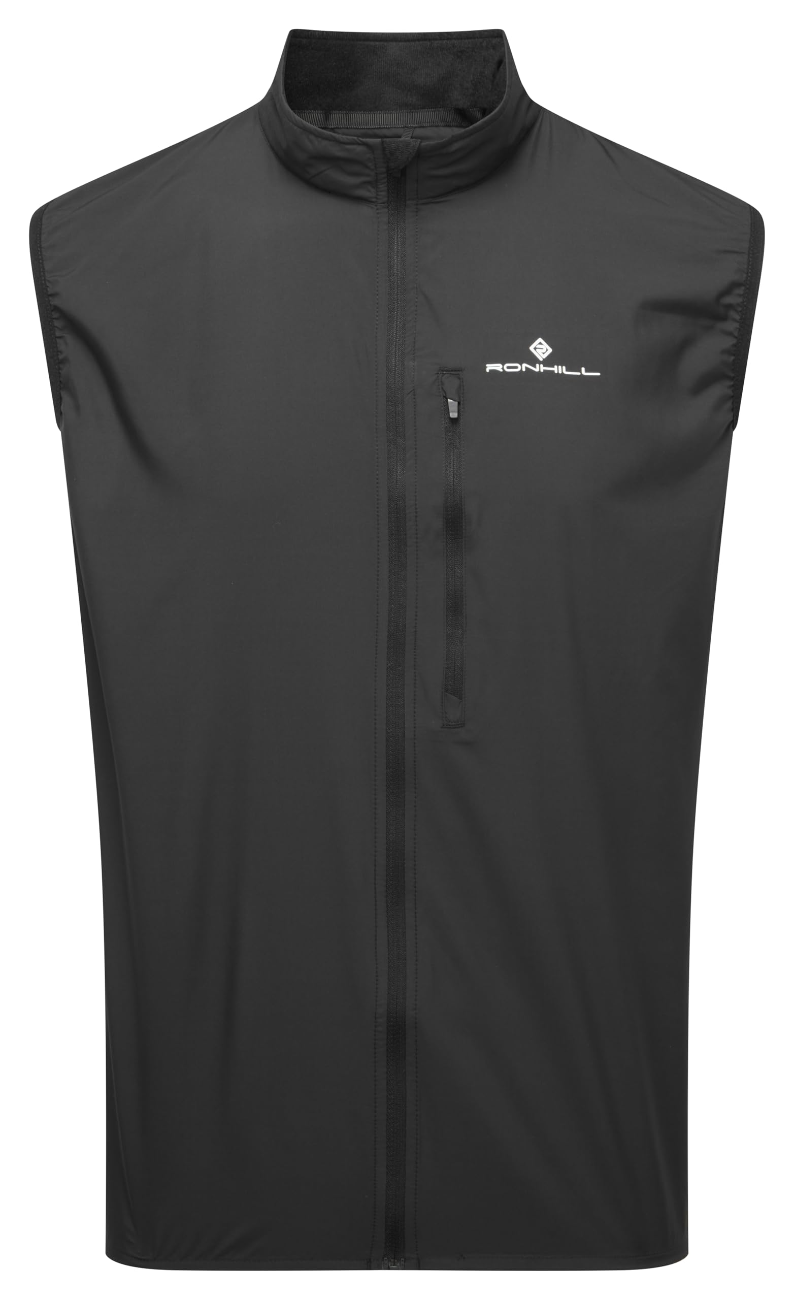 Ronhill Running, Men's Core Gilet, Black/Bright White, M