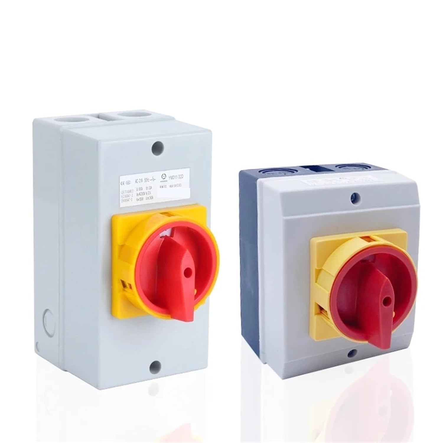 YMD11-D Series Box Isolator Switch Off-ON 25A 32A 3/4P Selector Enclosure Disconnect Control Circuit LW30(A Type,25A,4P 8Termianls)