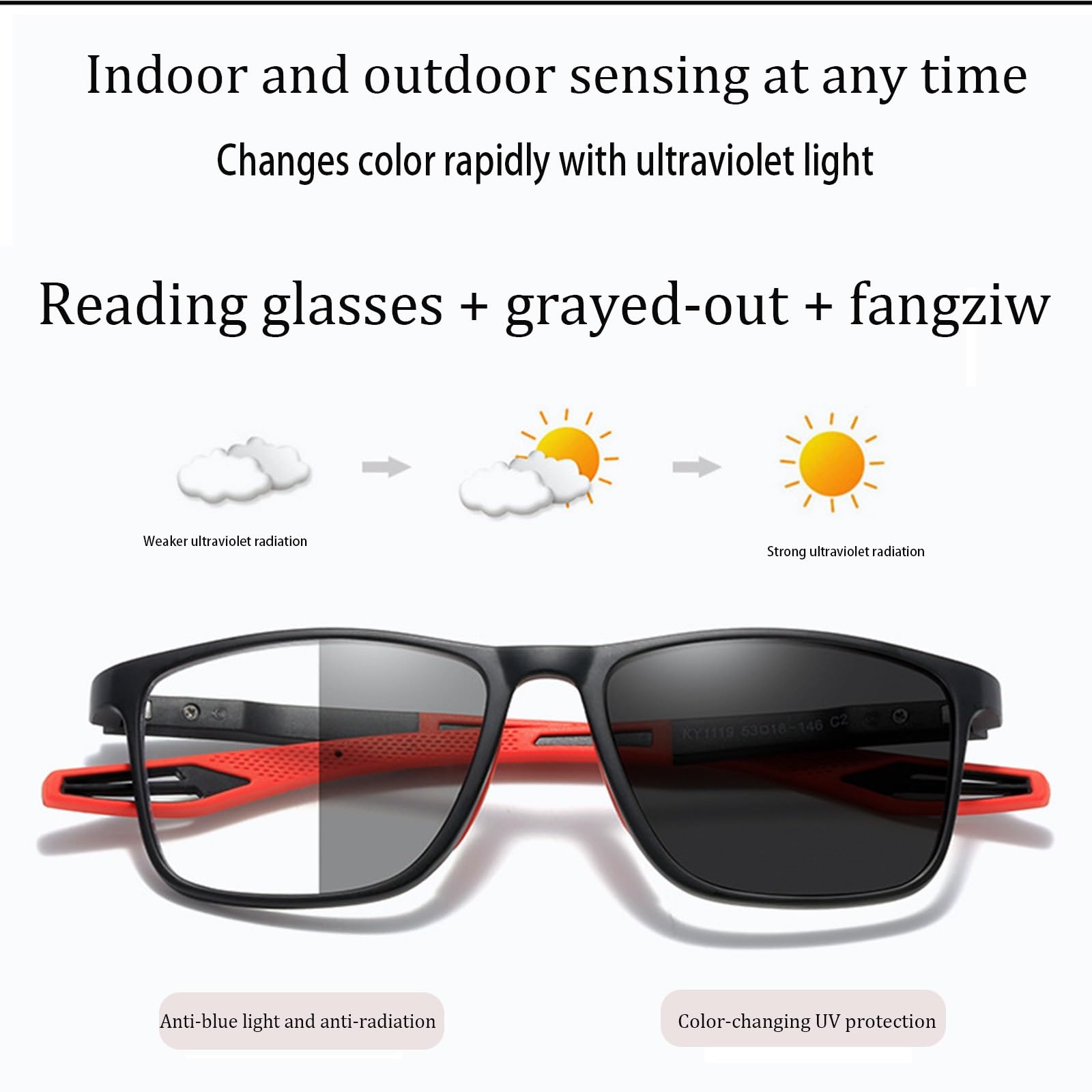 Generisch 5er-Packung TR90 Gafas de Lectura Ultraligeras Hombres Y Mujeres anteojos de lectura multifocales Anti luz Azul/UV