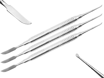 Lecron Wax Carvers 6.5 Set of 3 Dental Lab Tool Double-Ended Instruments Sculpting Tool