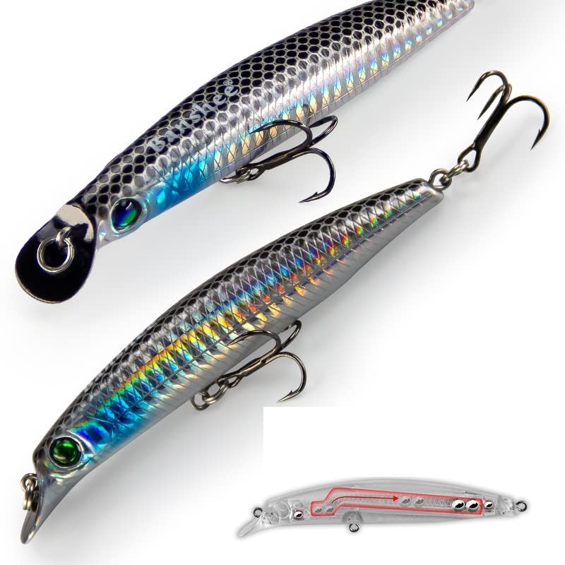 Crankbait Banshee Affondante – 60mm, 12g, 1-2m Profondità | Wobbler Per Luccio, Persico E Trota | Jerkbait Nuovo In Scatola