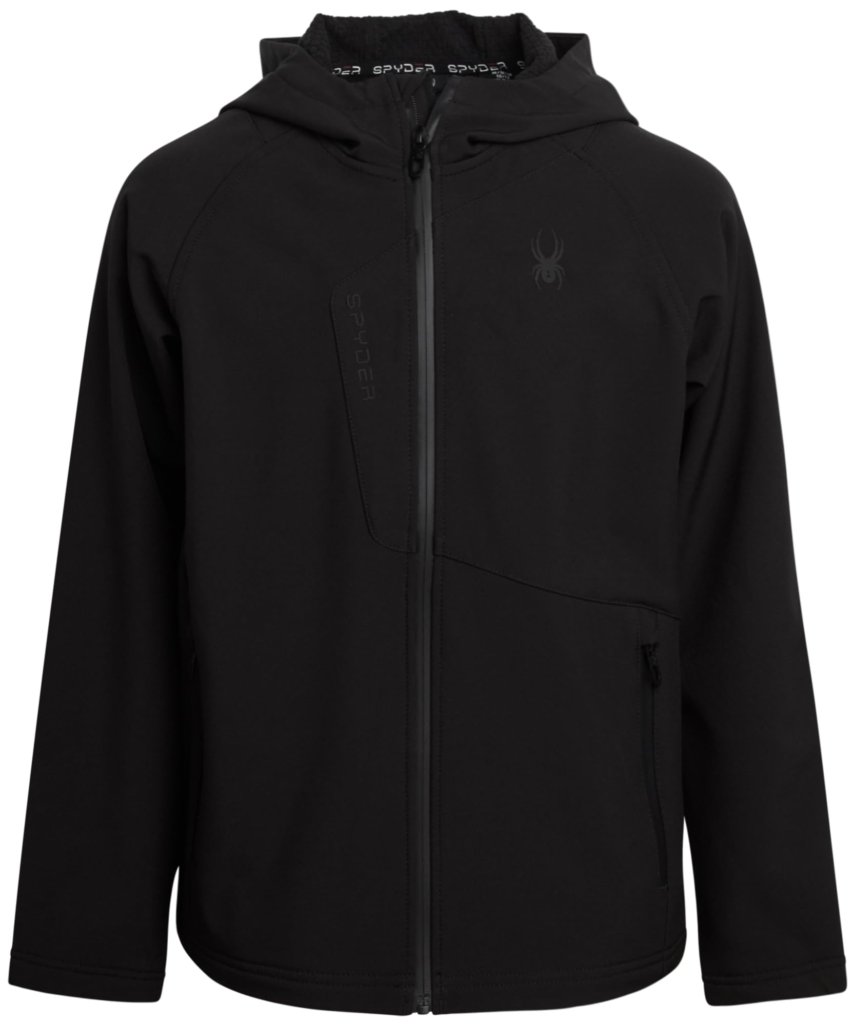 Spyder Chaqueta cortavientos para niños, chaqueta impermeable ligera con forro polar para niños, resistente al viento y al agua, abrigos para niños