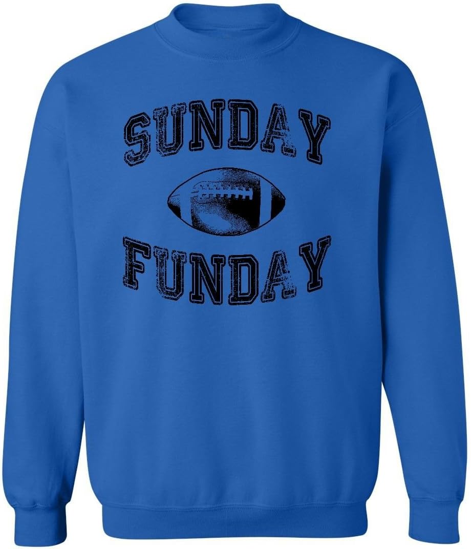 Promotion & Beyond Sunday Funday Funny Football Crewneck Sweatshirt