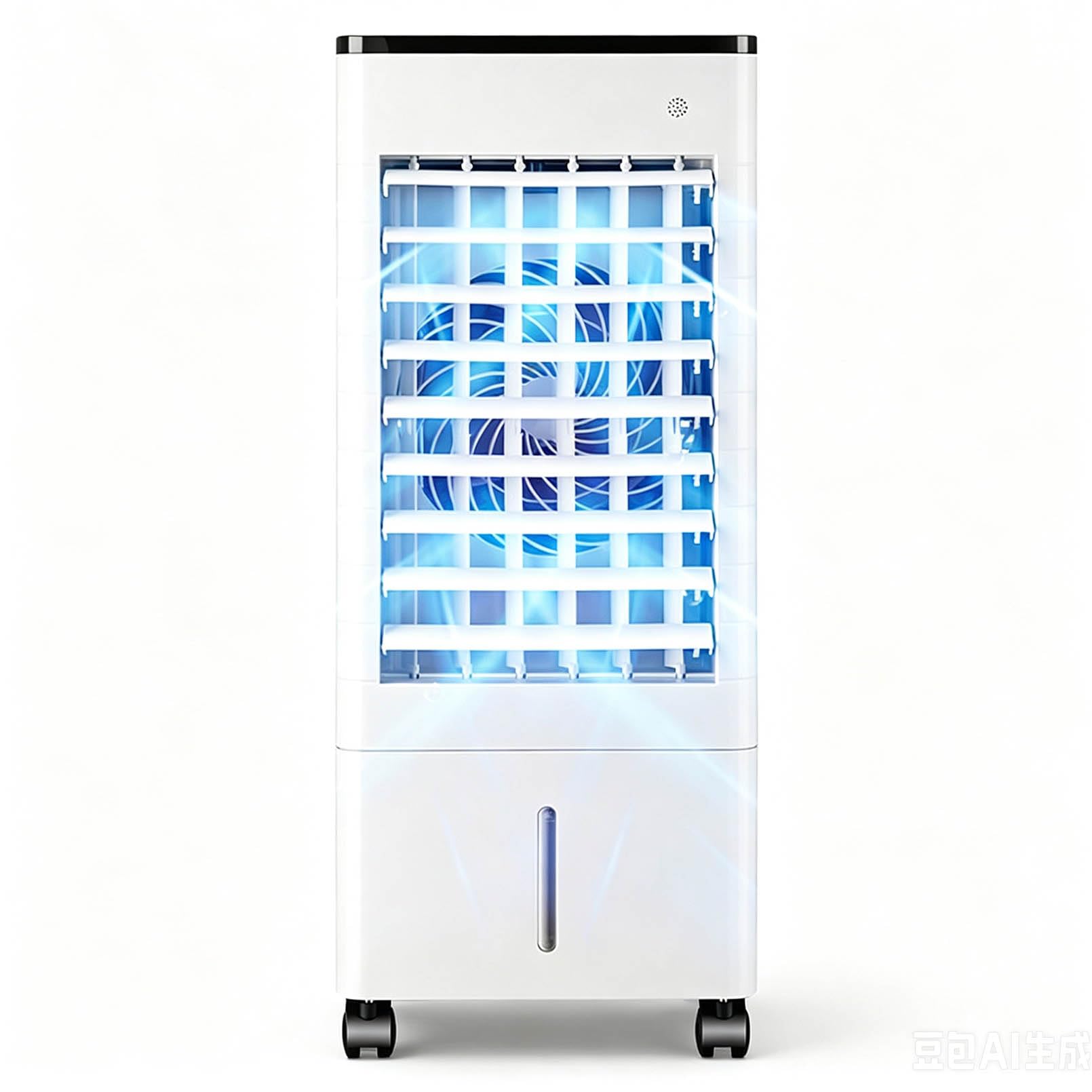 Cqahdsevf One Color Portable Air Conditioner Cooling Fan, Portable Ac 9L Tank Remote 15H Timer 3-Speed Fan Auto Off Home Office(Remote Control)