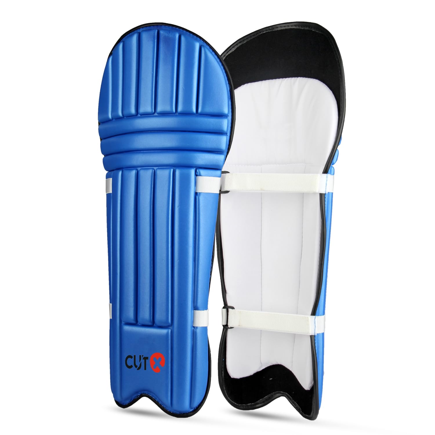 Cutx Cricket Batting Legguard for Kids,Moulded Pad Blue 19" for 7 to 9 Years-picture-30