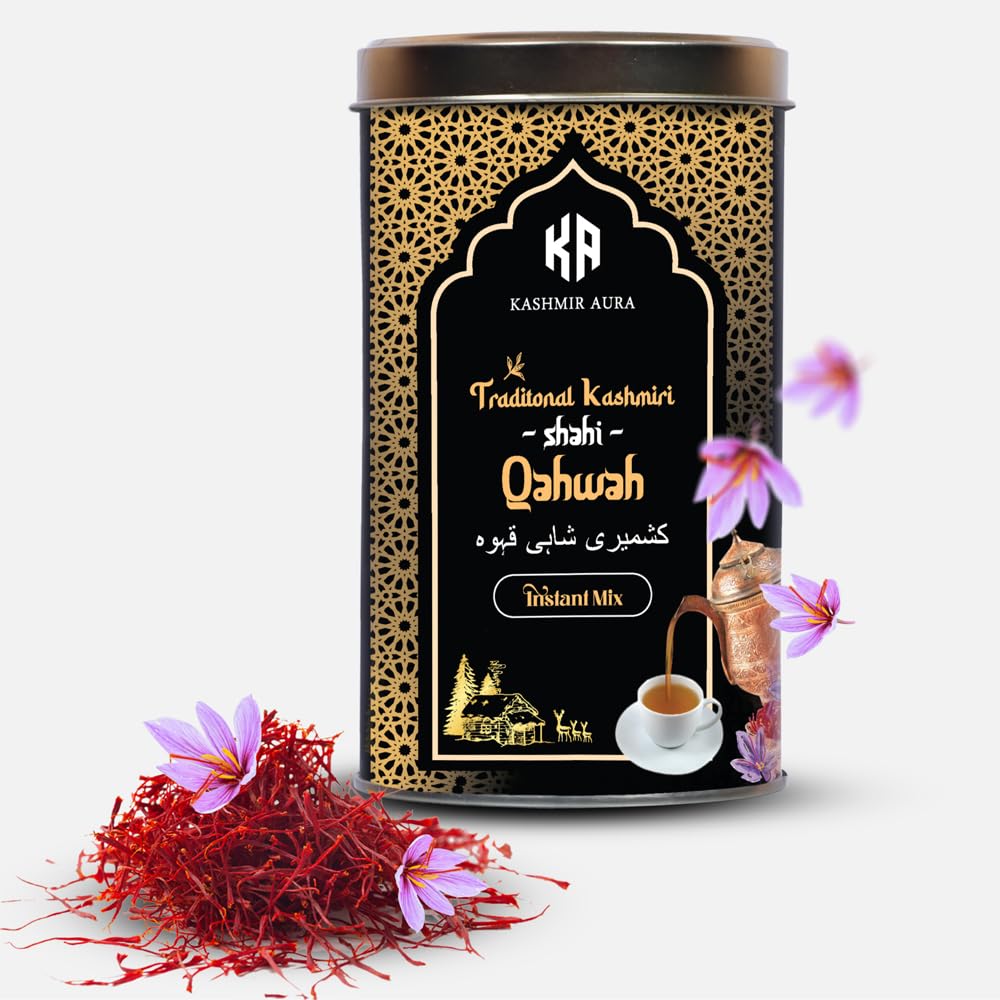 KASHMIR AURA Instant Mix Shahi Kahwa, Detoxifying Kashmiri Shahi Qahwah Green Tea With Saffron, Authentic And Traditional Kashmiri Herbal Tea (250g) (B0CZHWW14F) Amazon Price History, Amazon Price Tracker