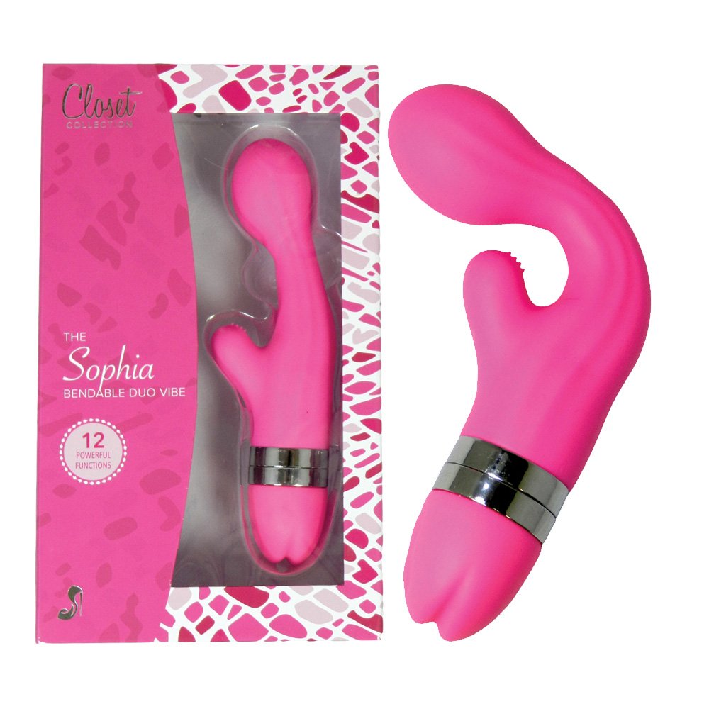 Amazon.com: Closet Collection Sophia Bendable Duo Vibe Pink : Health &  Household