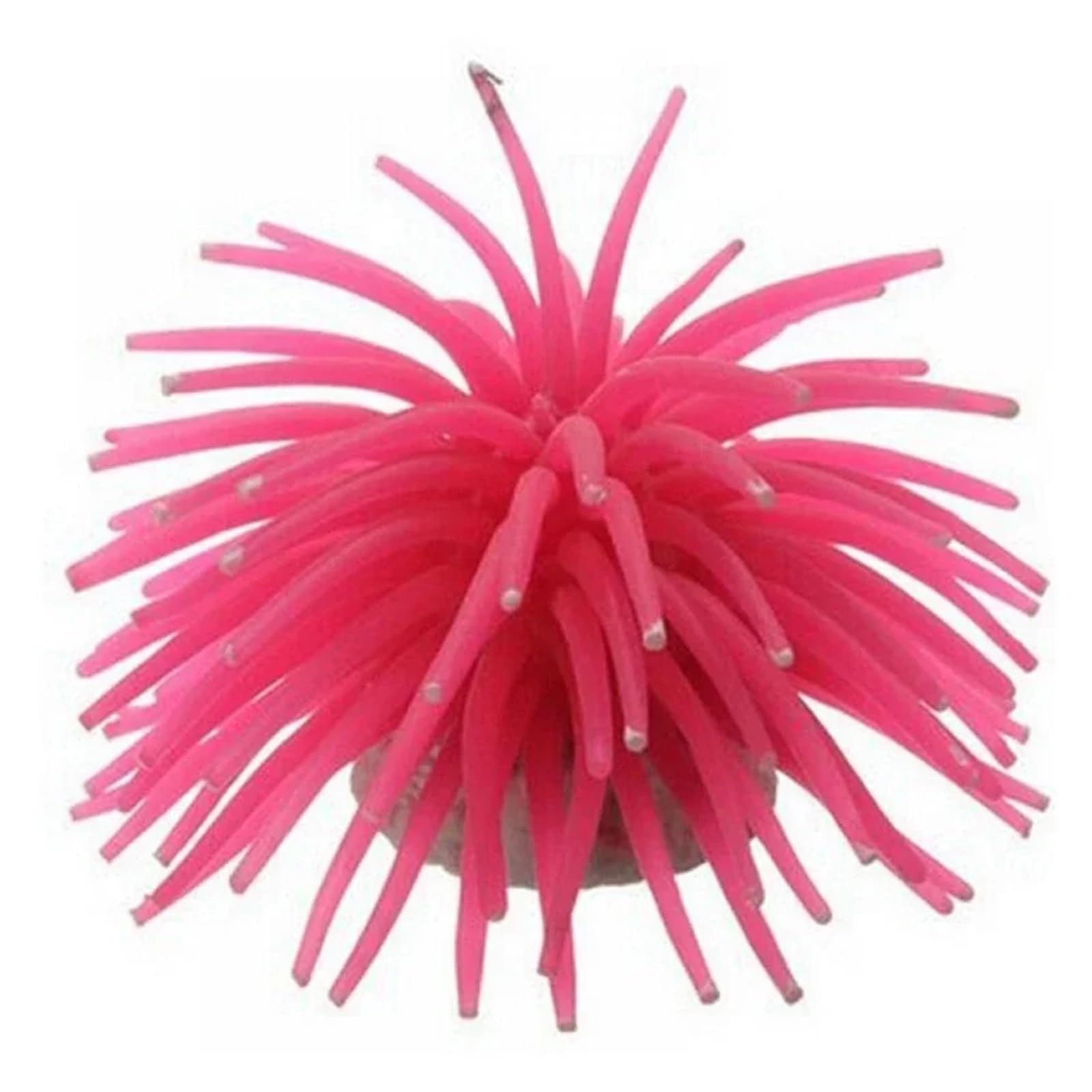 GHHZML Artificial Aquarium Plants Silicone Aquarium Fish Tank Artificial Coral Plant Underwater Decoration Colorful Ornament(Pink)