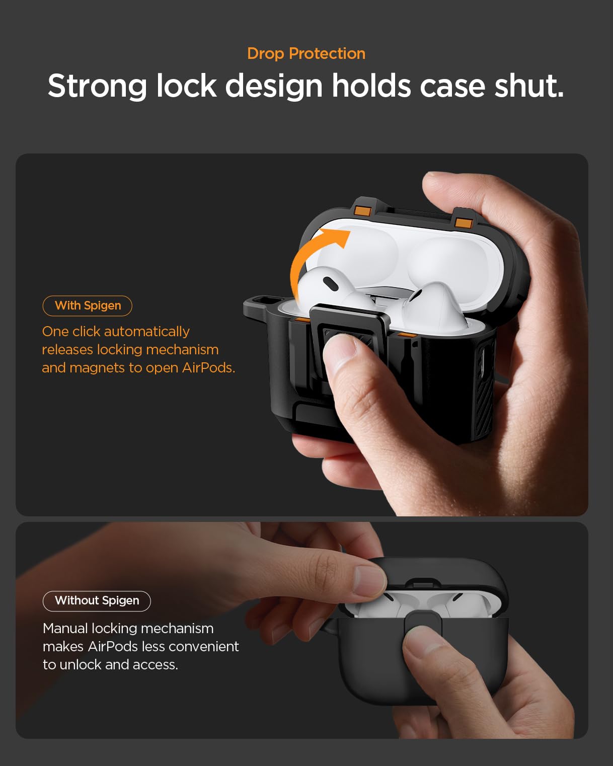 Amazon.com: Spigen for AirPods Pro 3 Case, Lock Fit Compatible