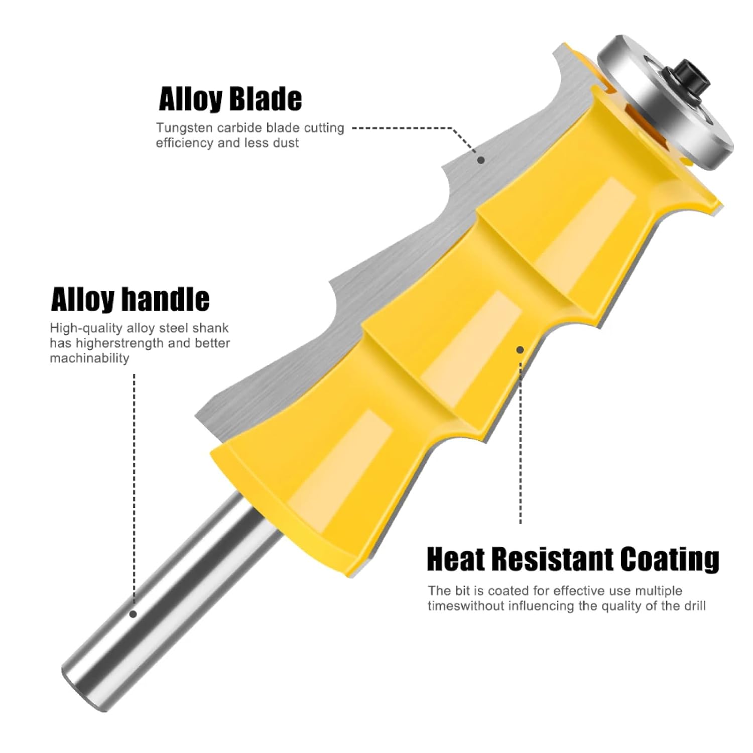 1PC 8,12mm 1/2"Shank Shutter Armrest Router Bit Engraving Machine Cutter Head Woodworking Milling Tools(12.7X74mm)