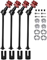 Vista 1 de Actualizaciones del eje de transmisión para 1/10 de ancho (no para brazos de fábrica más cortos), 4 piezas de mejoras de eje de transmisión CVD