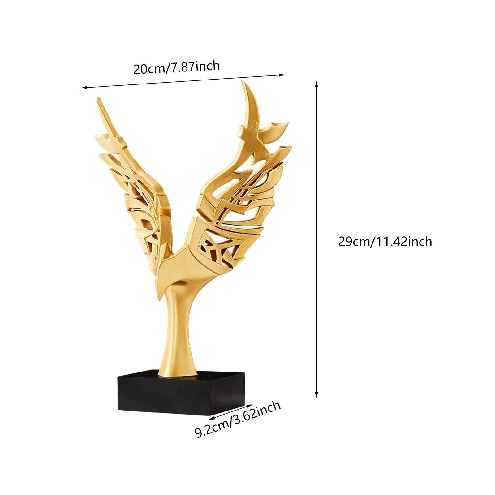 ZXQUEGF Statua orła figurka zwierzątko rzemiosło antyczna kolekcjonerska statua z żywicy ozdoba na biurko salon dekoracja do pokoju dziennego