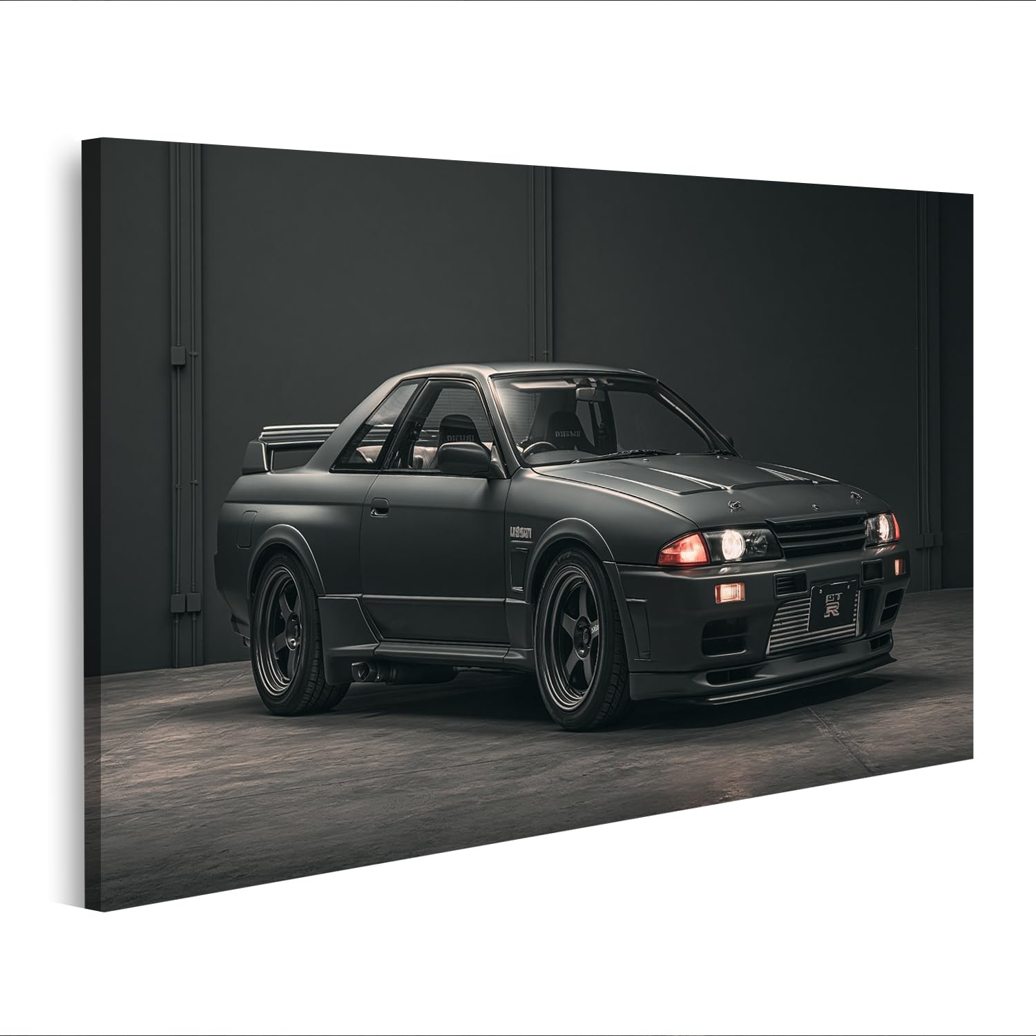 islandburner Cuadro sobre lienzo Dramático GTR Edición W2 para amantes de los coches en el salón