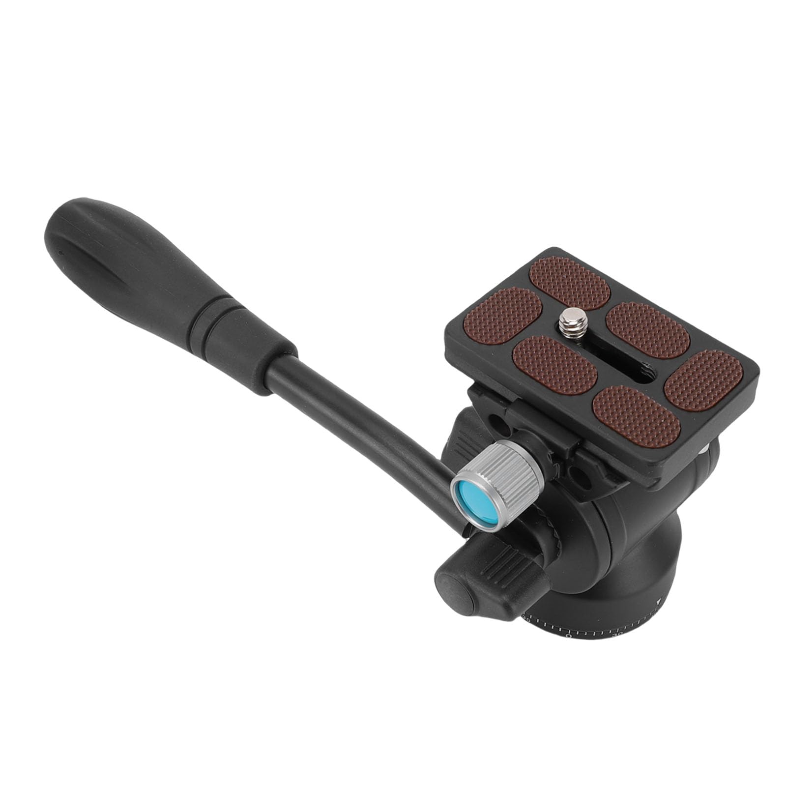 Asixxsix Testa per Treppiede, Rotazione 360° con Piastra a Sgancio Rapido