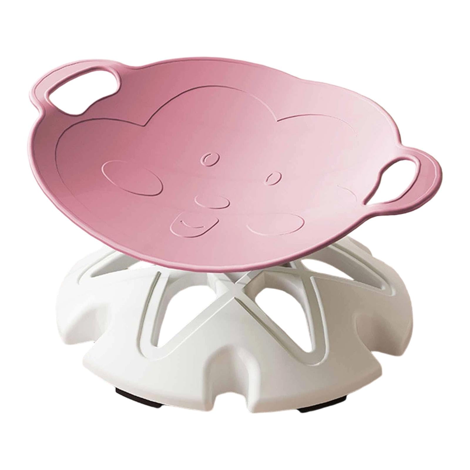 Colcolo Drehbarer Kinderstuhl, Sitz- und Drehfunktion, Spielstuhl für drinnen und draußen, sensorisches Spielzeug, drehbarer Hocker für Kleinkinder, Jungen, Rosa