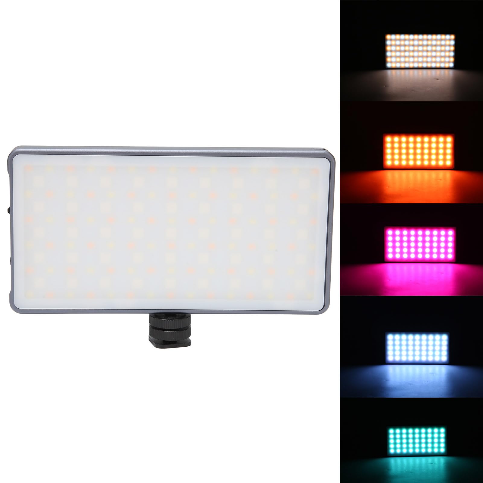 LED Video Light,LED Photography Light Photography Video Lighting Kit with Storage Box Charging Cable RGB Video Light Dimmable 2500?9900K 21 Effects for Lighting