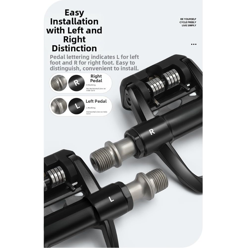 LOOK - Pedales de bicicleta de carretera compatibles con sistema con 3 rodamientos y mecanismo de autobloqueo, par de 284 g, color negro