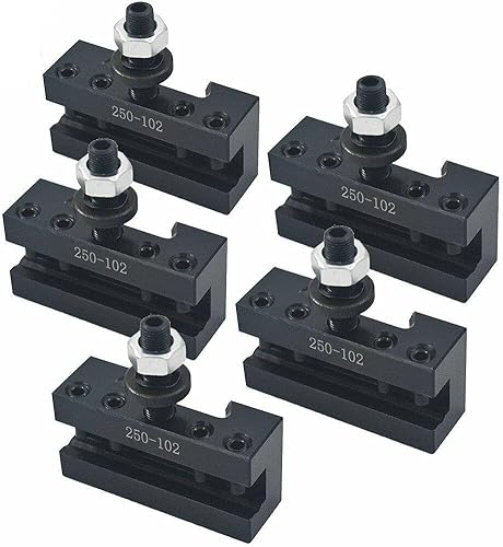 5 piezas #2 AXA 250-102 Herramienta de cambio rápido Post Boring Turning Holder 6-12" para Torno Swing 6-12 pulgadas