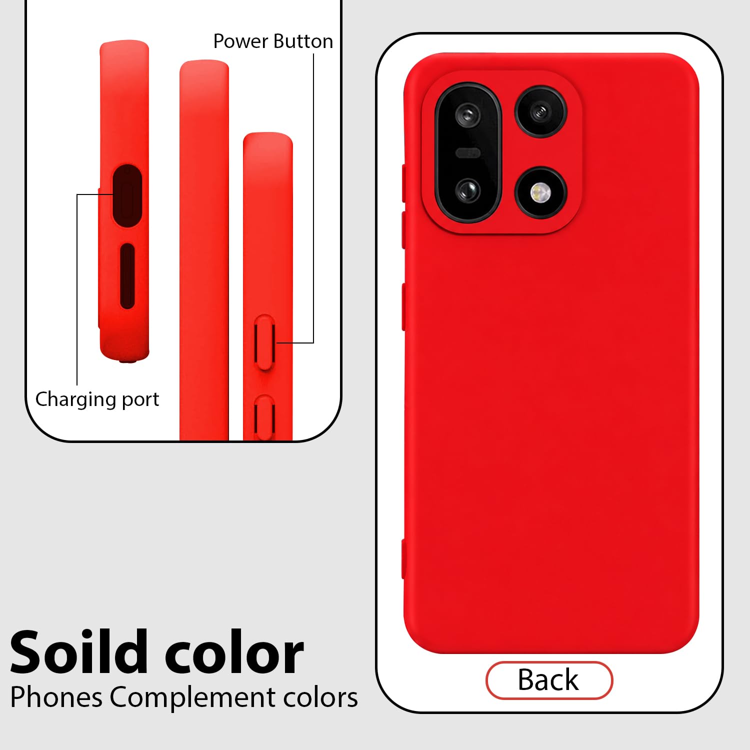 OnePlus 15 Silicone Case - Red -6