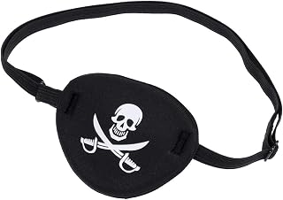 WINOMO Pirate Skull Crossbone Children Kids Eye Patch Eye Mask for Lazy Eye Black Halloween Eye Mask