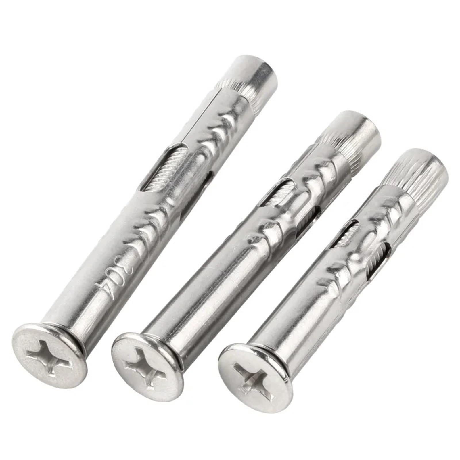 Tornillos De Expansión Anclaje concreto de la manga del tornillo de expansión de la cabeza avellanada Phillips del acero inoxidable de M6 M8 M10 M12(M12x150mm(1pcs))