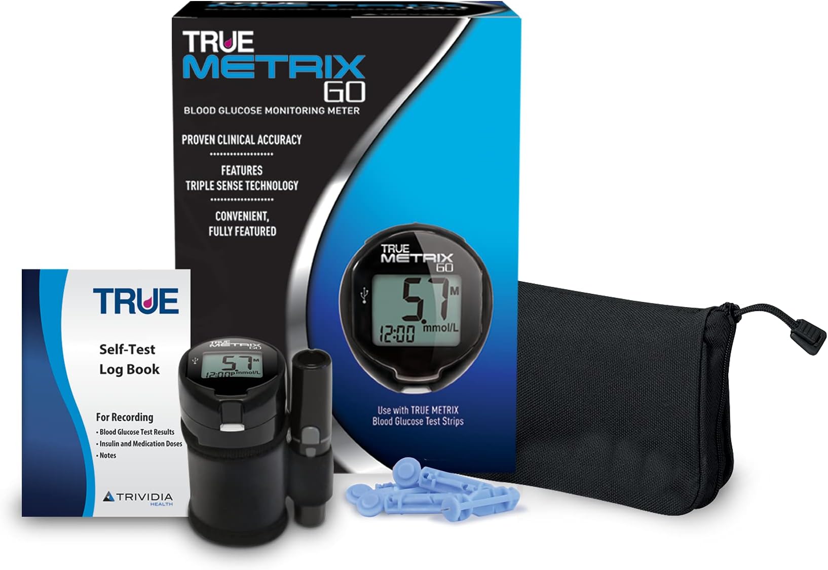 GO Blood Glucose Monitoring Meter, Black