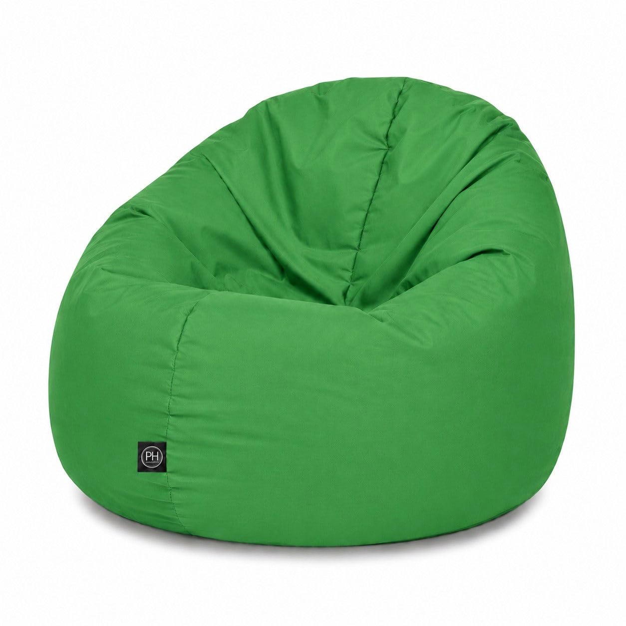 PATCH HOME 2 in 1 Funktion Sitzsack Sessel Bean Bag Sitzsäcke Gaming mit Reißverschluss bereits befüllt - Ø 125cm - Grün