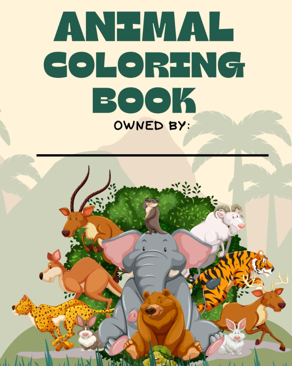 Animal Coloring Book: Color and Learn!