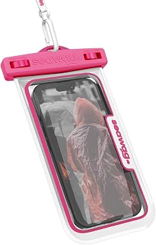 SEAWAG Waterproof Pouch for Smartphone Universal Size Pink White