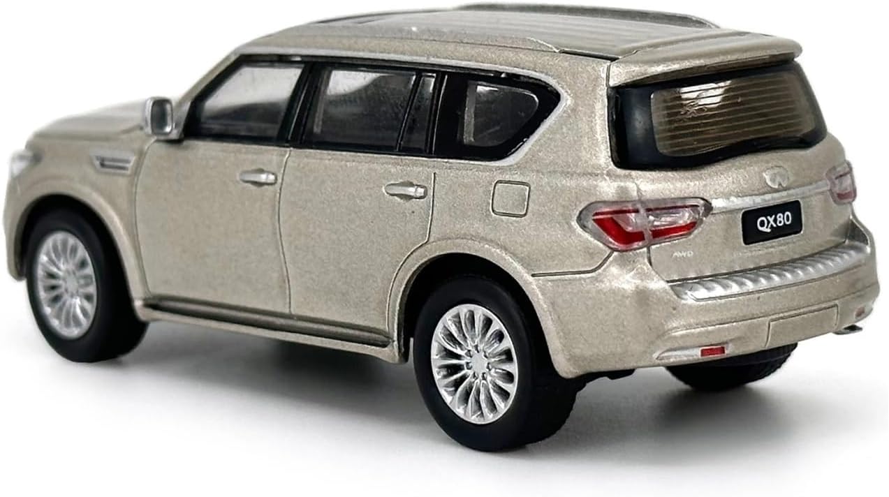 1/64 for Infiniti QX80 2020 Diecast Static Car Model Fans Collection Display Decoration(White,with Box)