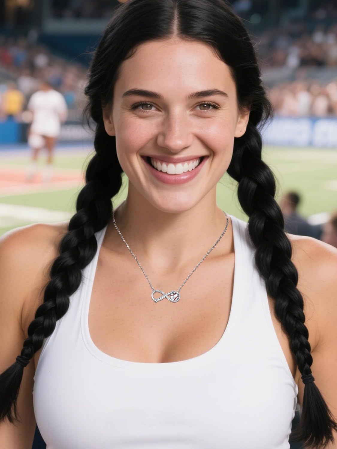 CHENGHONG Baseball Necklace Baseball Bats Charm Necklace Pendant Men Sports 925 Sterling Silver for Men Women Baseball Gifts - Image 3