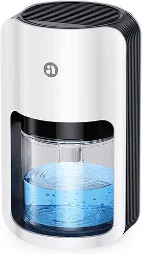 TABYIK Deshumidificadores para el hogar, deshumidificador de 42 onzas para baño, deshumidificadores para habitación con apagado automático,