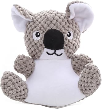 Dog Toy Stuffed Animal Plush Squeaking Pet Toy Cute Funny Chew for Puppies Koala