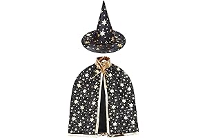 Enthraling Wizard Cape and Hat: The Perfect Halloween Kids Costume