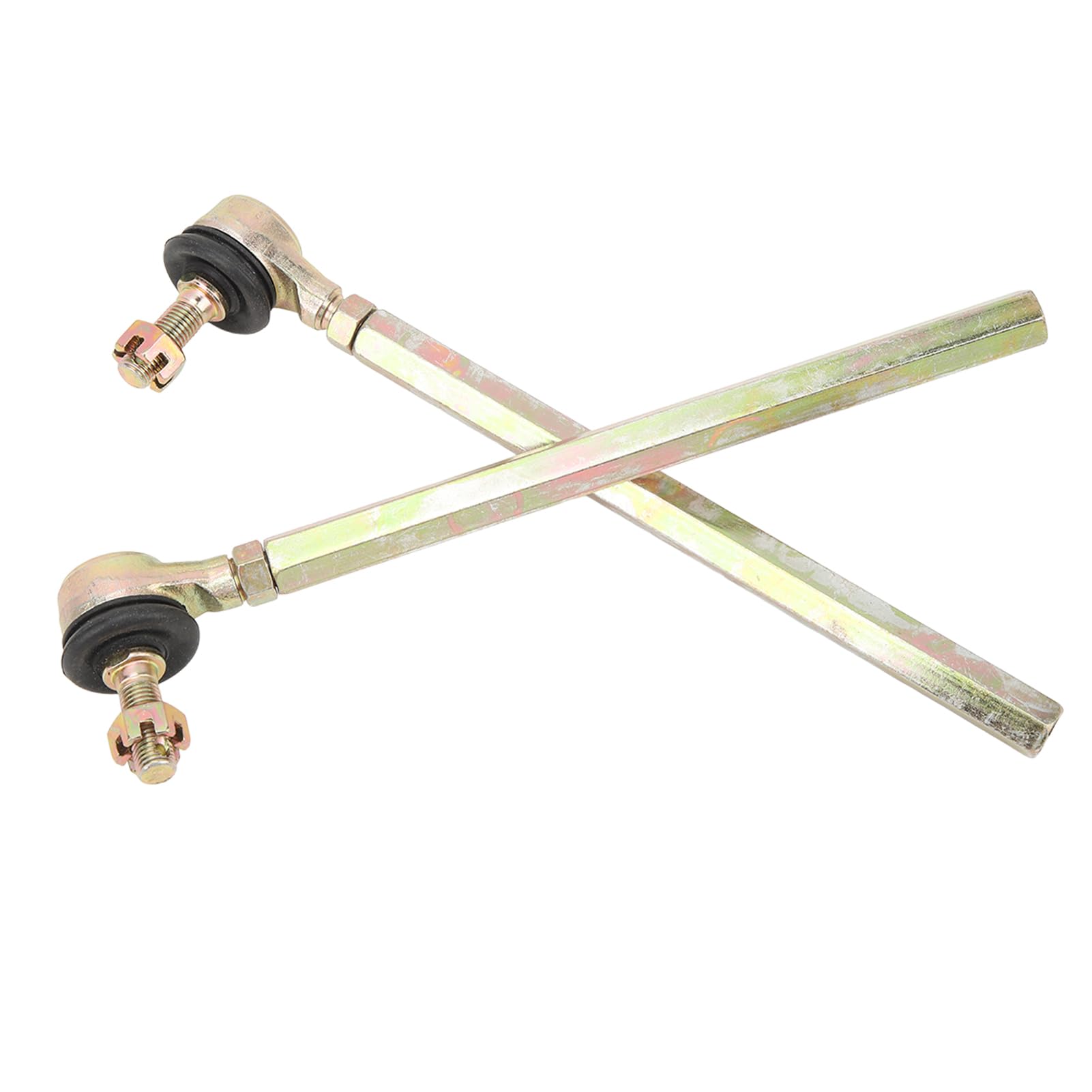 2PCS M10 10 Millimetri Tirante Giunto a Sfera Tirante Testa a Sfera Kit Giunto in Lega di Acciaio Misura per 110cc 125cc 150cc 200cc Quad ATV Go Kart