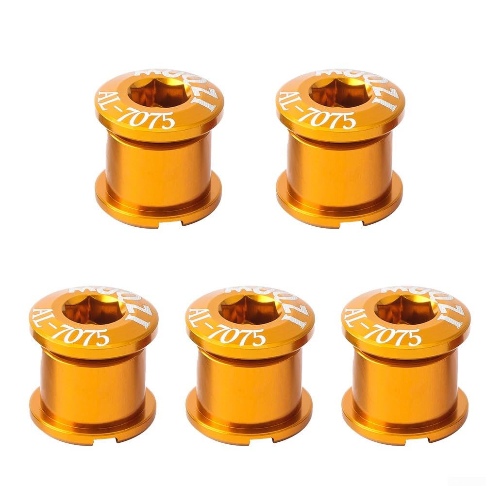 PETSTIBLE Chainring Bolts for Road MTB Single Chainring and Double Chainring Bolts for Road Bike, Mountain Bike, BMX, MTB, Fixie 5 Sets