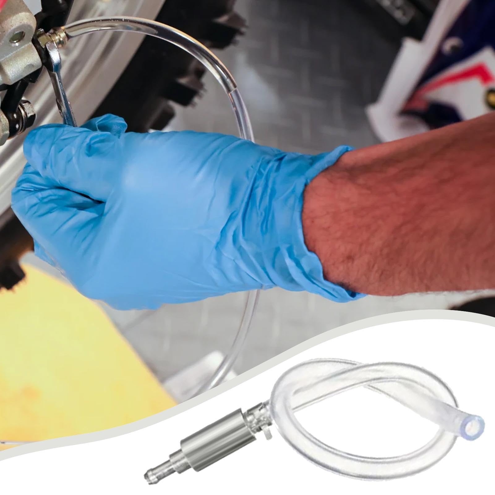 Generico Brake Bleeder Hose - Fluid Bleeding Tube for Motorcycle Car Hydraulic Systems | Clear PVC Line with Way Valve, Leak Resistant Design, Easy Air Removal Tool for Brake Clutch Maintenance