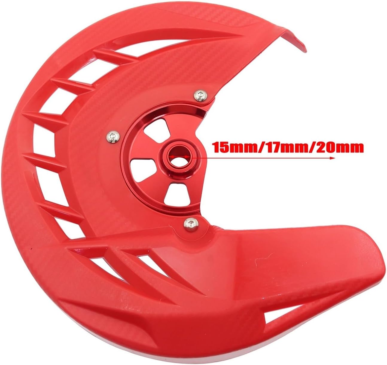 Front Brake Disc Cover Fit for Honda 250L/M 300L CR125 CR250 CRF250R/450R CRF250X CRF450X CRF250RX/450RX Motocross(Black-17mm)
