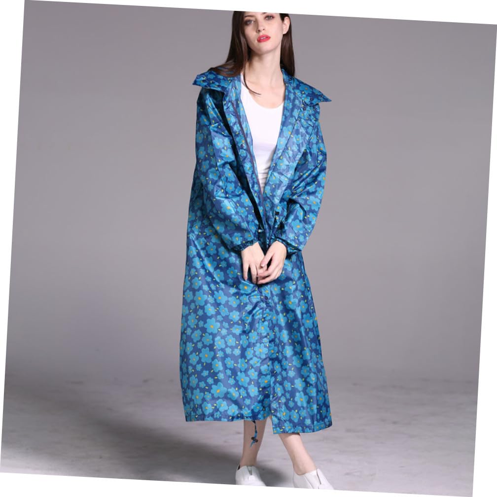 Holibanna Poncho Imperméable à Capuche Pour Adulte Vêtement De Pluie Extérieur Avec Poignets Élastiques Et Sac De Transport
