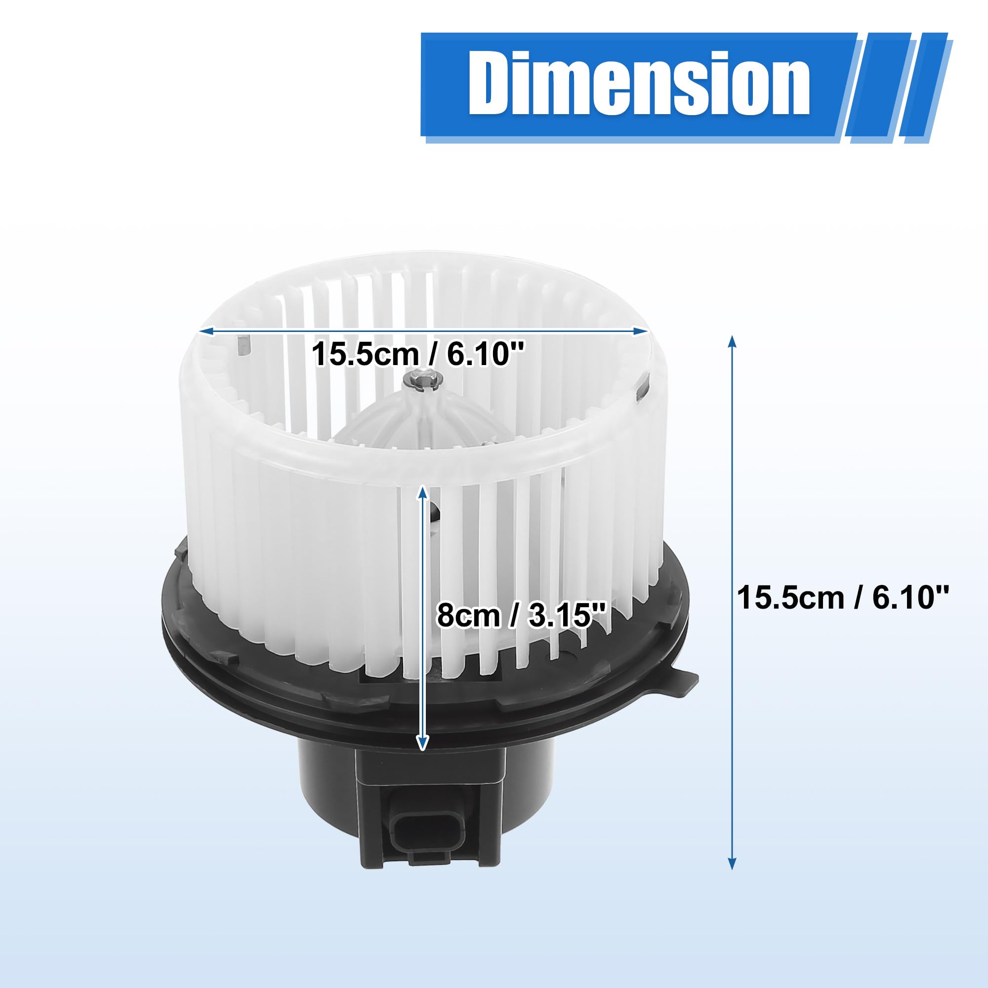 X AUTOHAUX AC Calentador Soplador Motor HVAC No.89019321 para GMC Sierra 2500 99-04