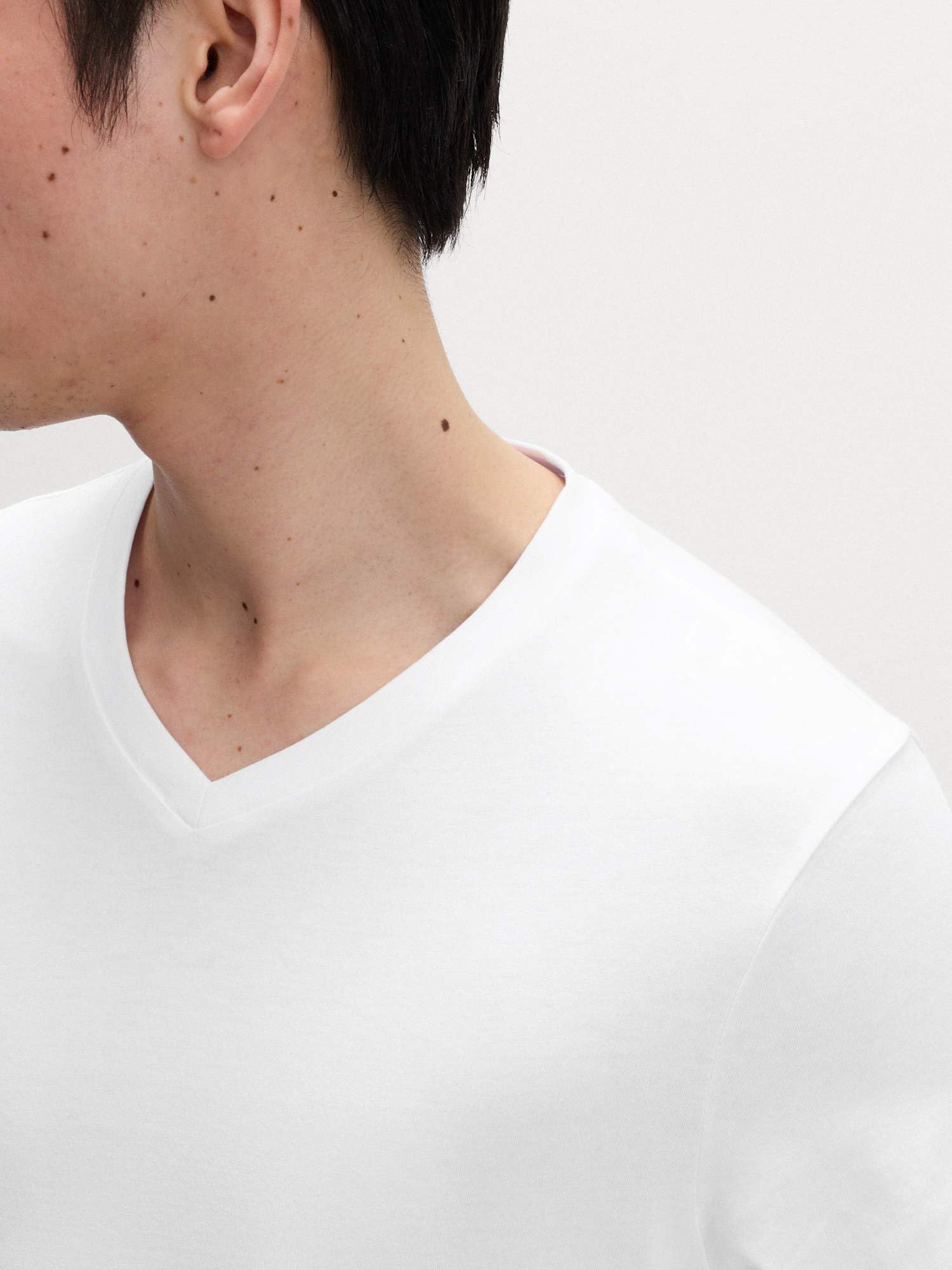 Marks & Spencer Pack de 3 Camisetas Puro algodón con Cuello en Pico