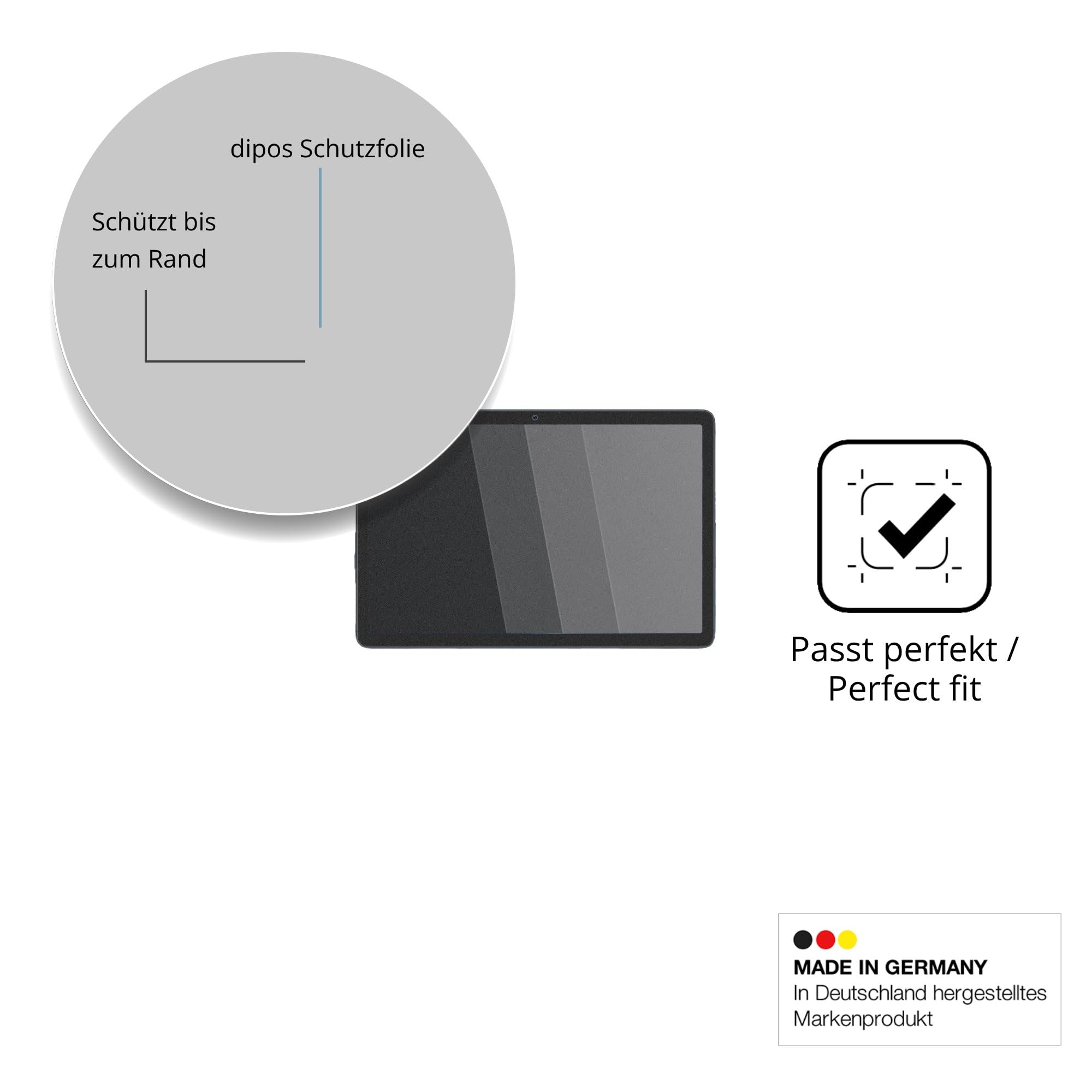dipos Protector de Pantalla Antiespía para TABWEE Android 16 Tablet 10 Zoll | Película protectora mate, filtro de privacidad 4 vías, ajuste perfecto, antiarañazos, sin burbujas, autoadhesivo