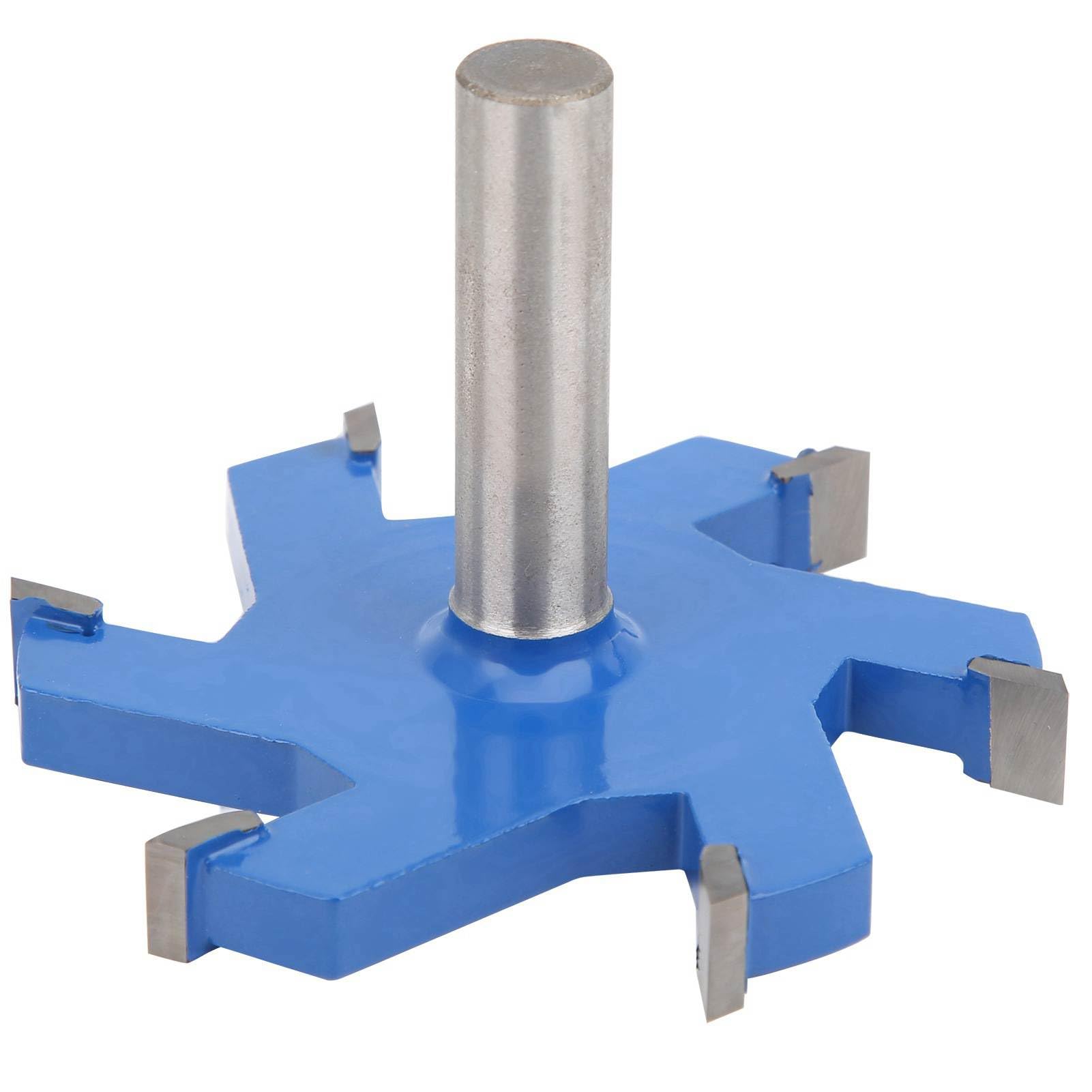 12mm Shank 6 Teeth T Shaped Slotting Router Bit, Woodworking Milling Cutter, Sturdy Wood Cutting Tool with Fine Workmanship, Unique Design, Easy Installation